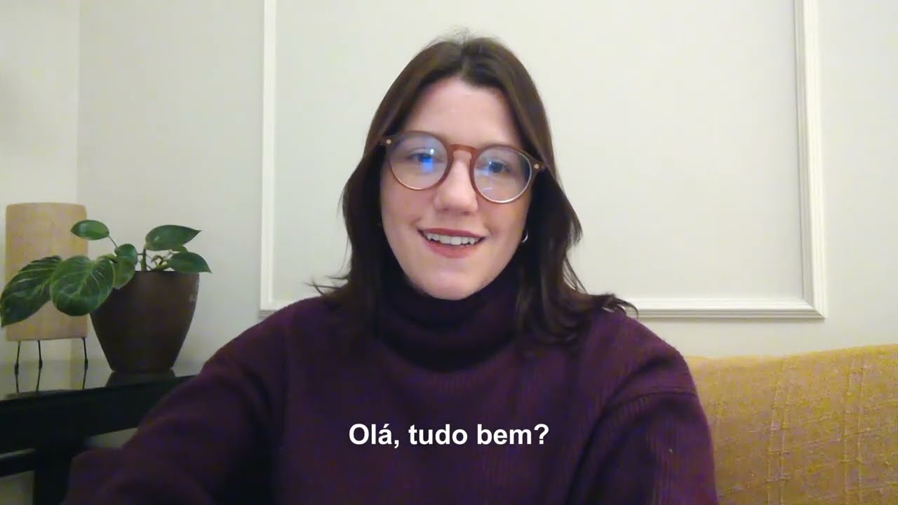 Gabriella Utrine falando sobre sua forma de trabalhar